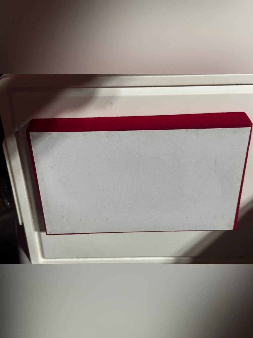 Unlisted Deep Red Velvet Ring Display Tray